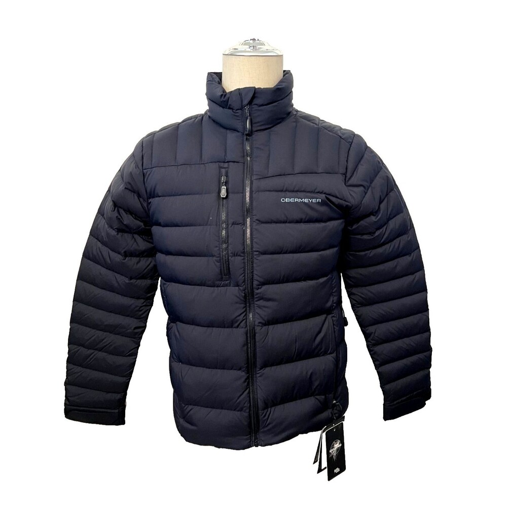 NWT $299 Obermeyer Klaus Down Puffer Jacket Men's S Winter 800FP Ski Black Snow